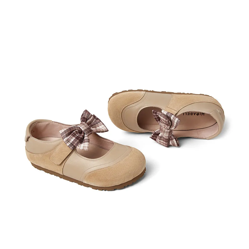 Cow leather/cow split leather women's casual shoes