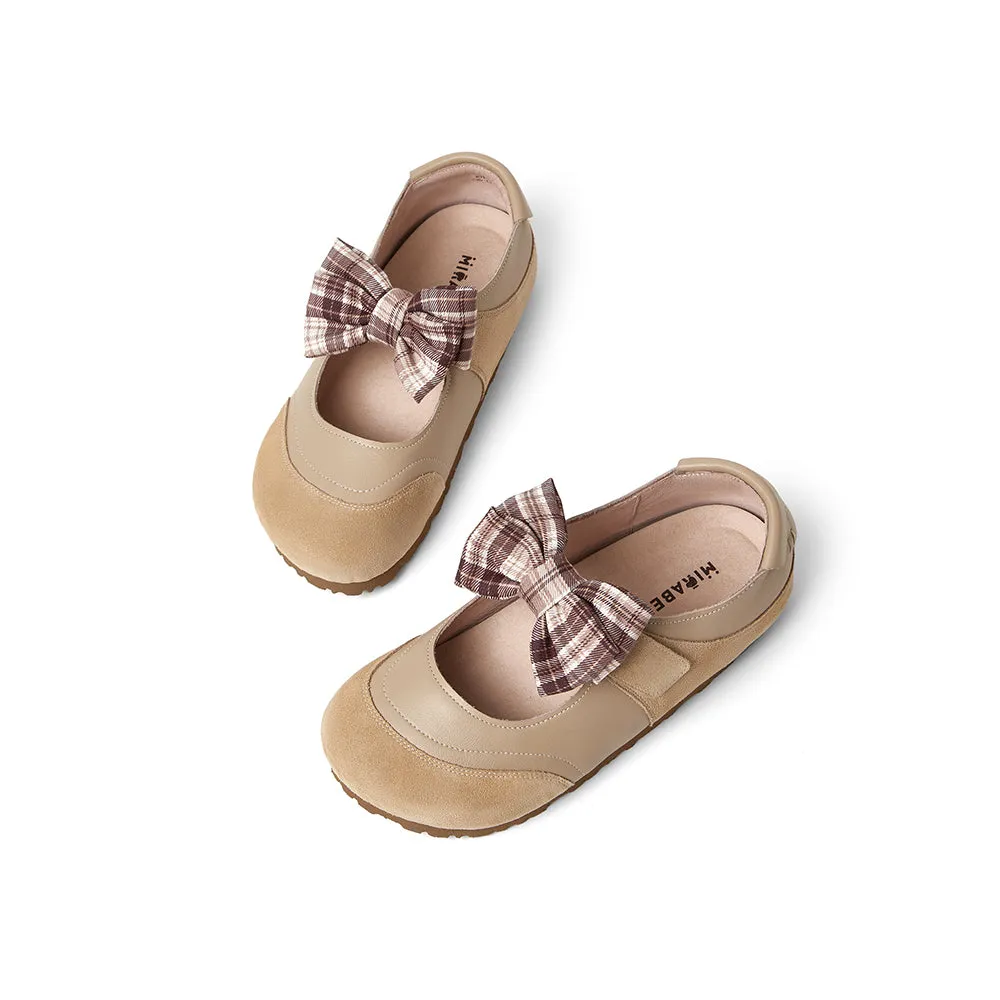 Cow leather/cow split leather women's casual shoes