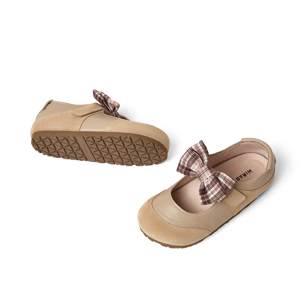 Cow leather/cow split leather women's casual shoes