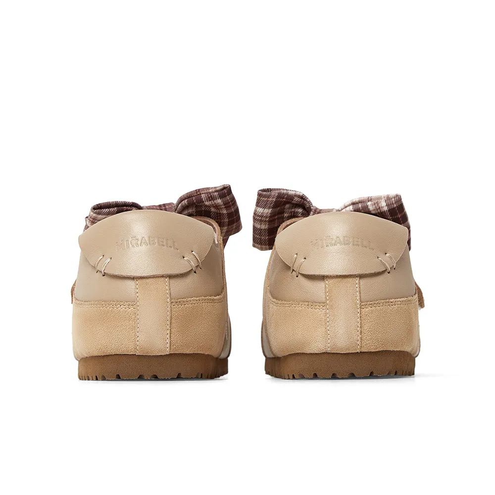 Cow leather/cow split leather women's casual shoes