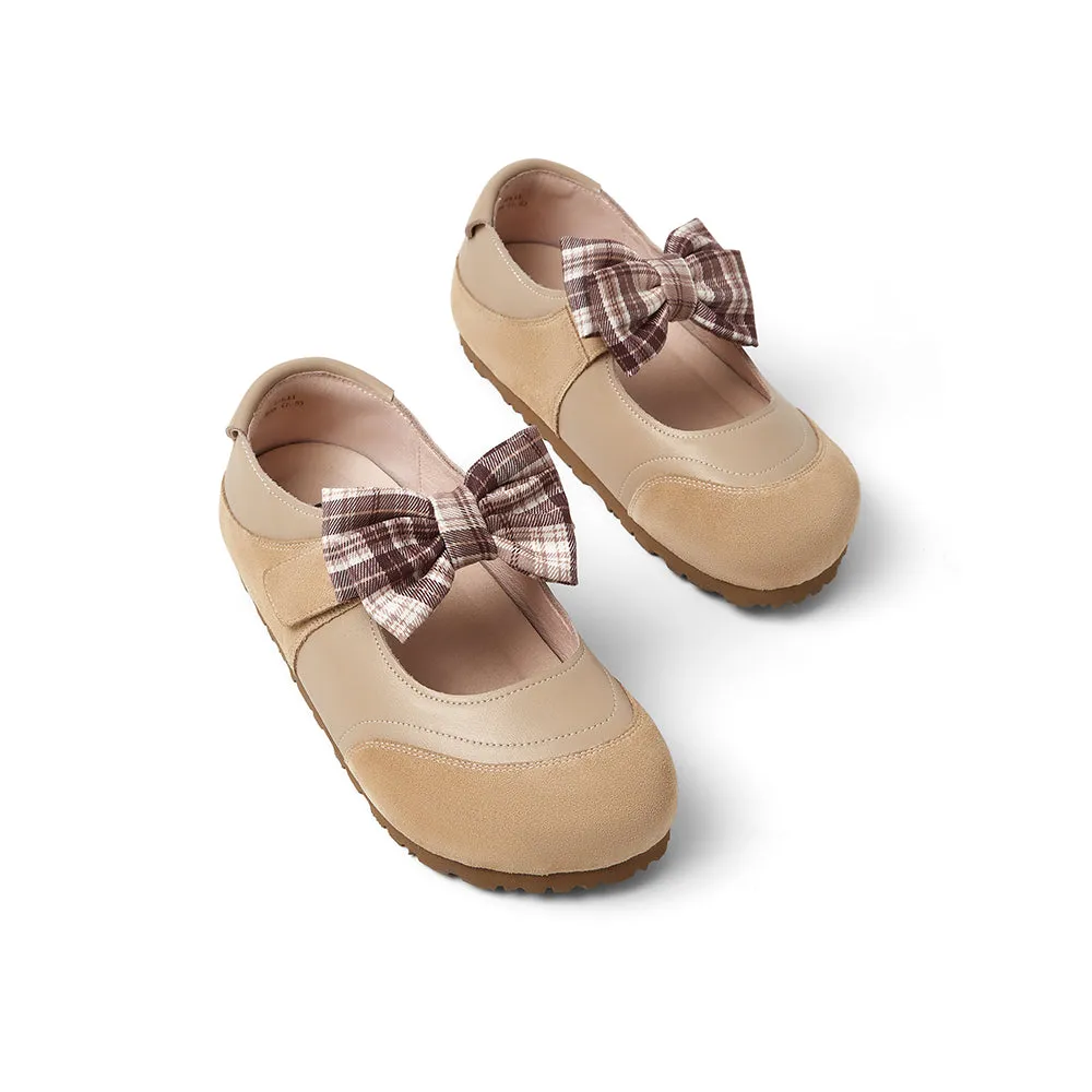 Cow leather/cow split leather women's casual shoes