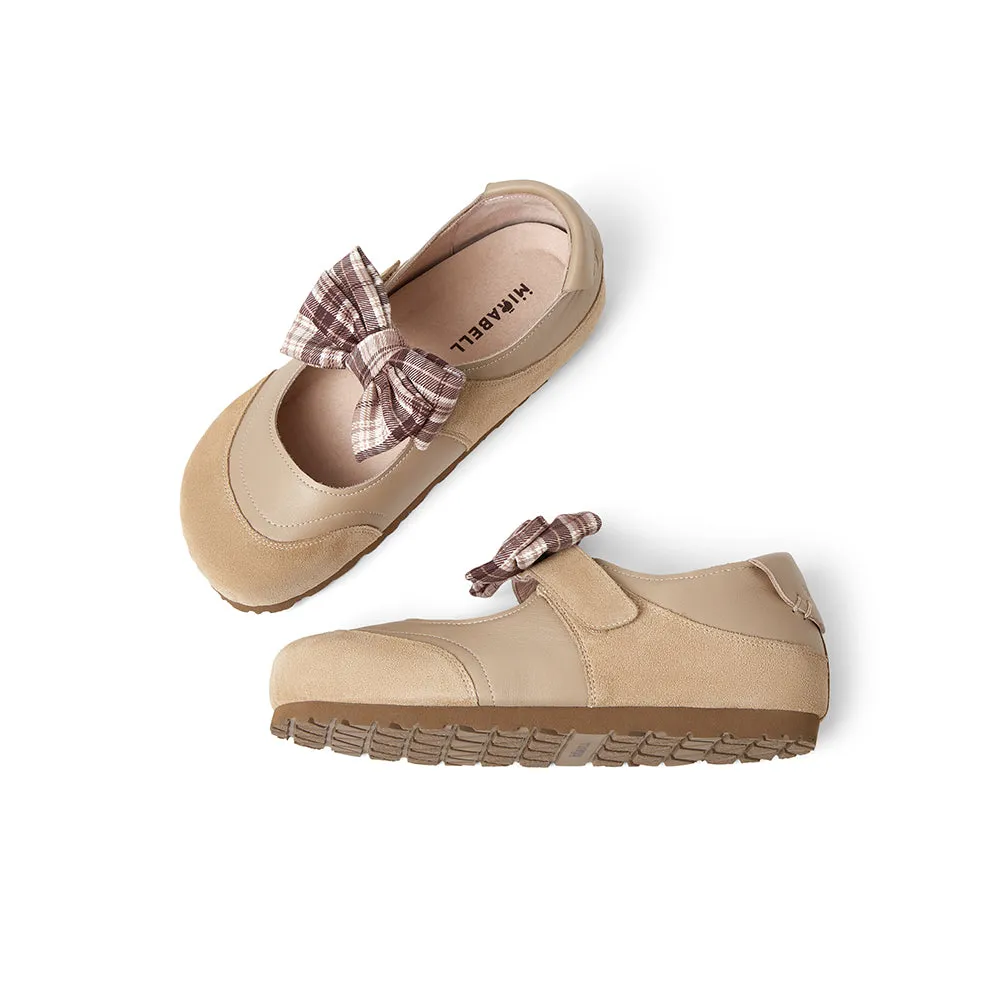 Cow leather/cow split leather women's casual shoes