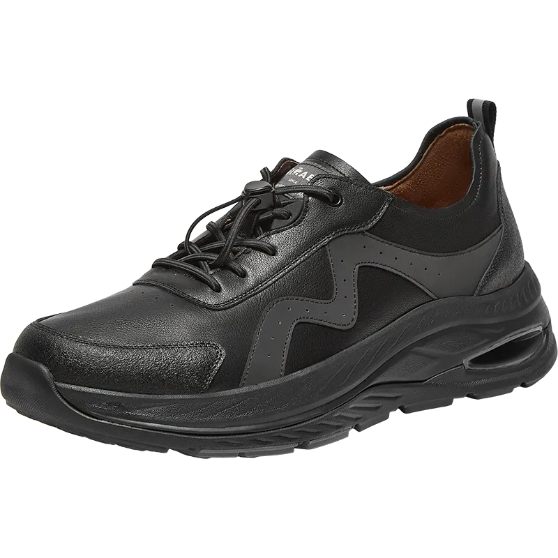 Cow leather/cow split leather/synthetic leather men's comfortable sports shoes