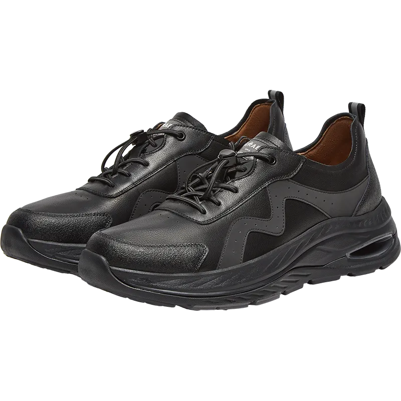 Cow leather/cow split leather/synthetic leather men's comfortable sports shoes