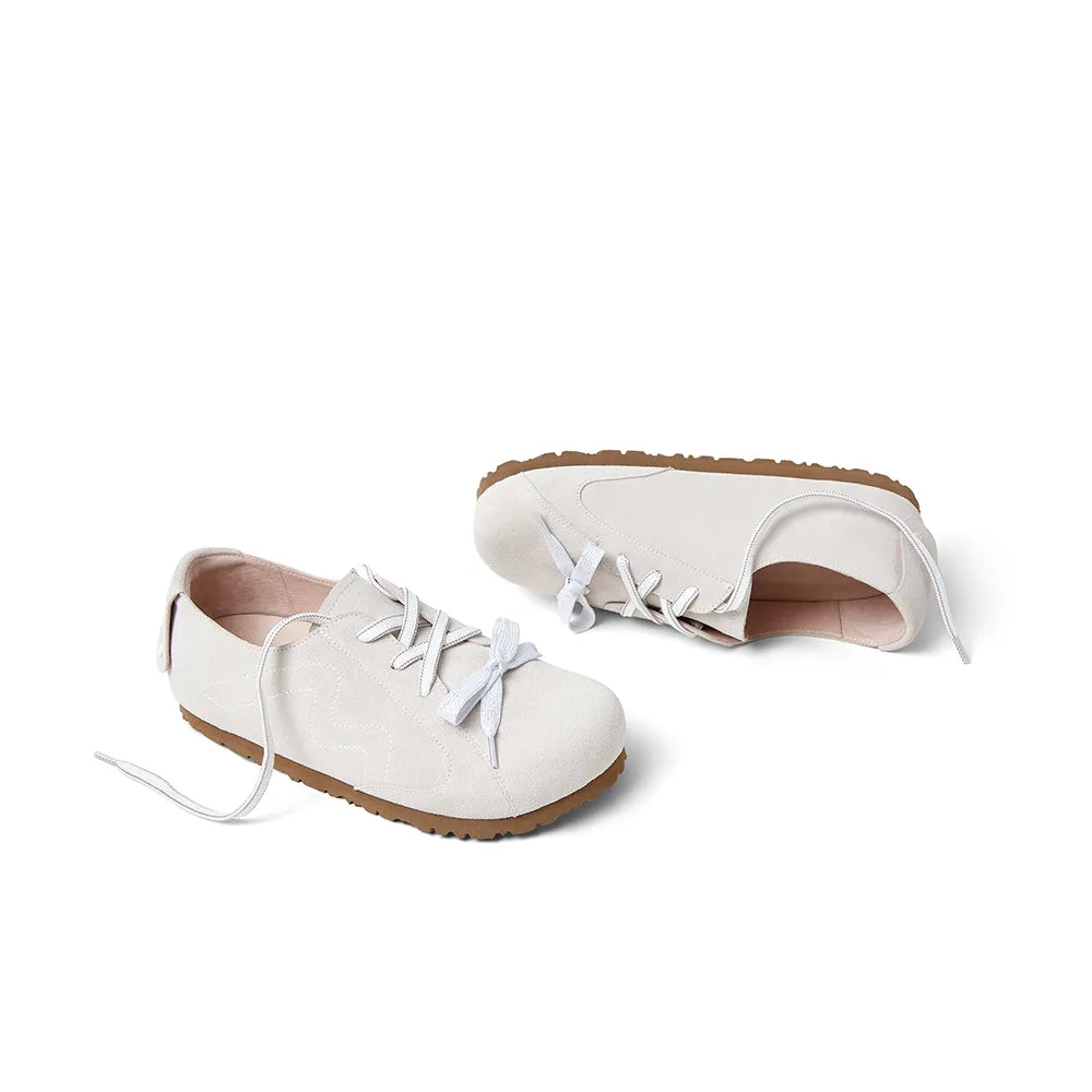 Cow split leather women's casual shoes