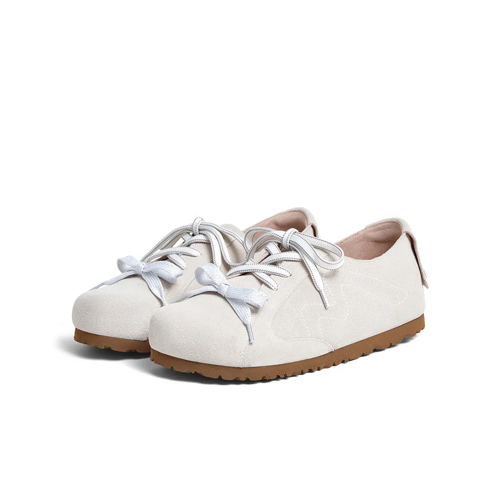 Cow split leather women's casual shoes