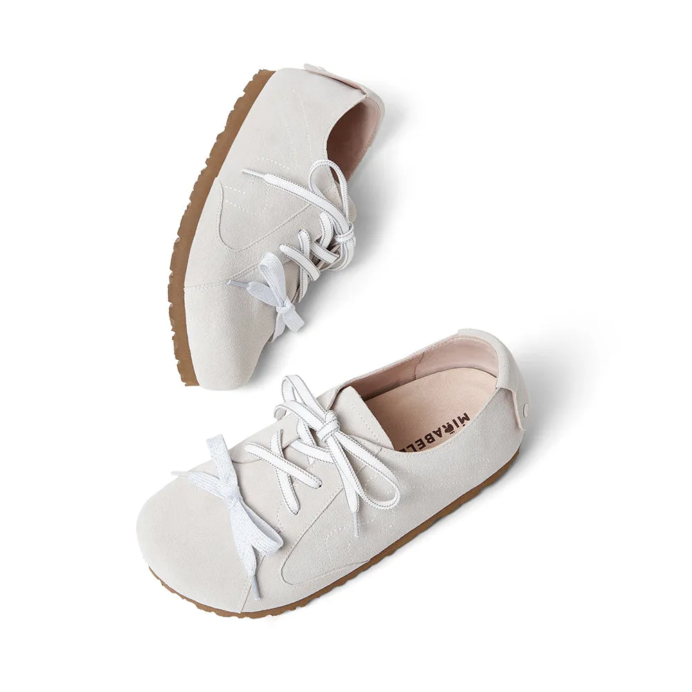 Cow split leather women's casual shoes