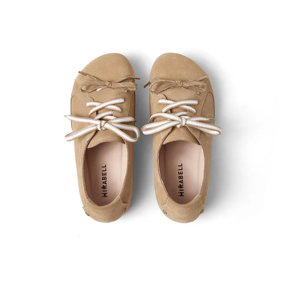 Cow split leather women's casual shoes