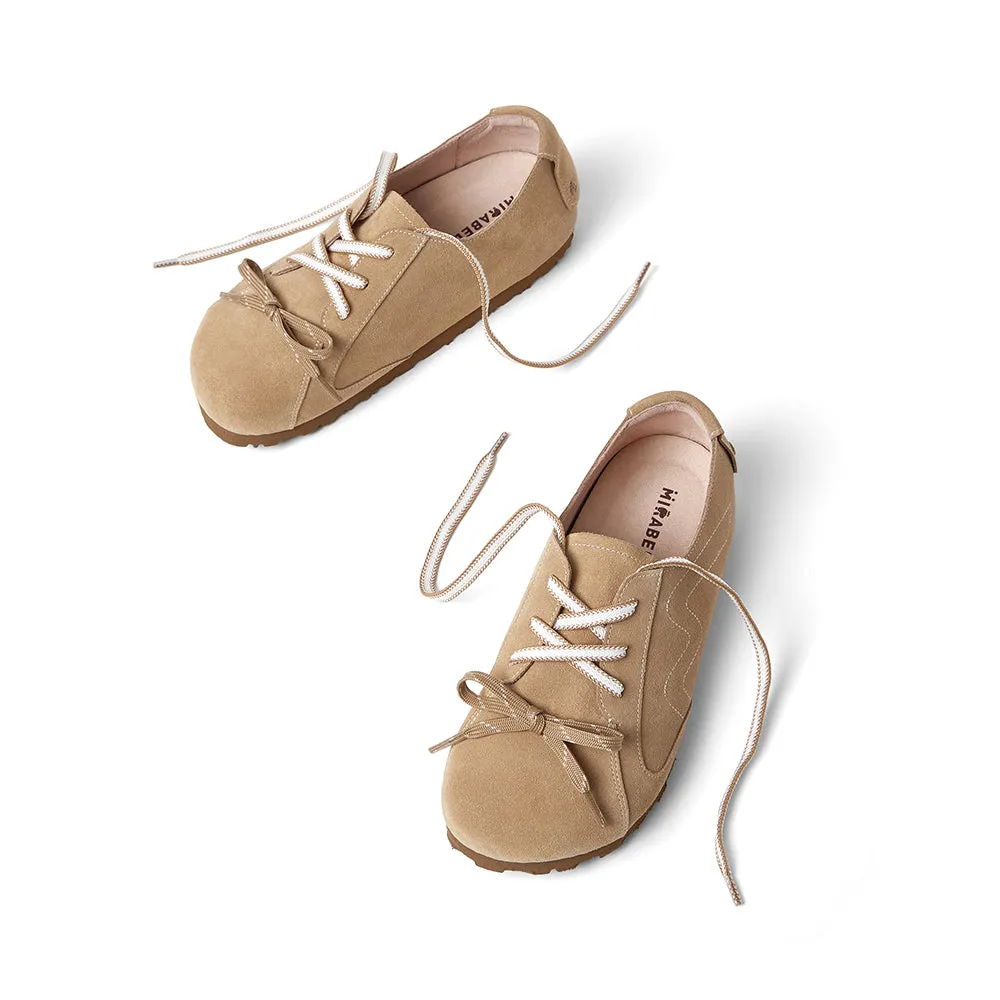 Cow split leather women's casual shoes