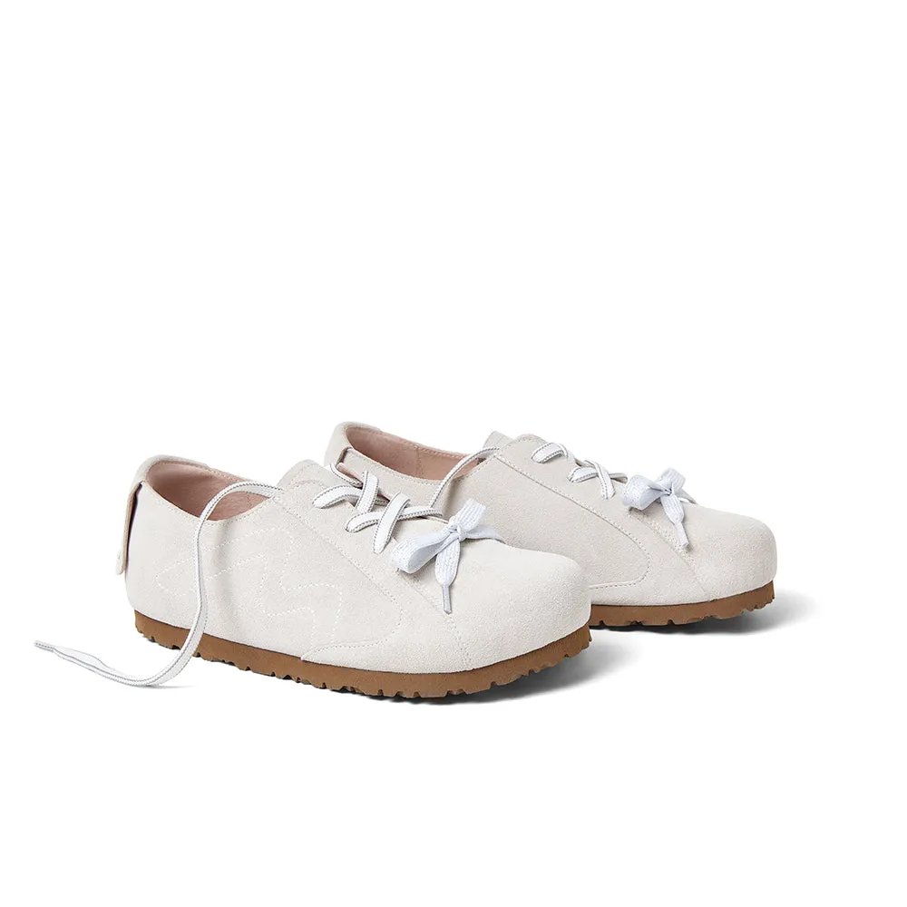 Cow split leather women's casual shoes