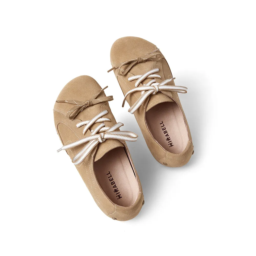 Cow split leather women's casual shoes
