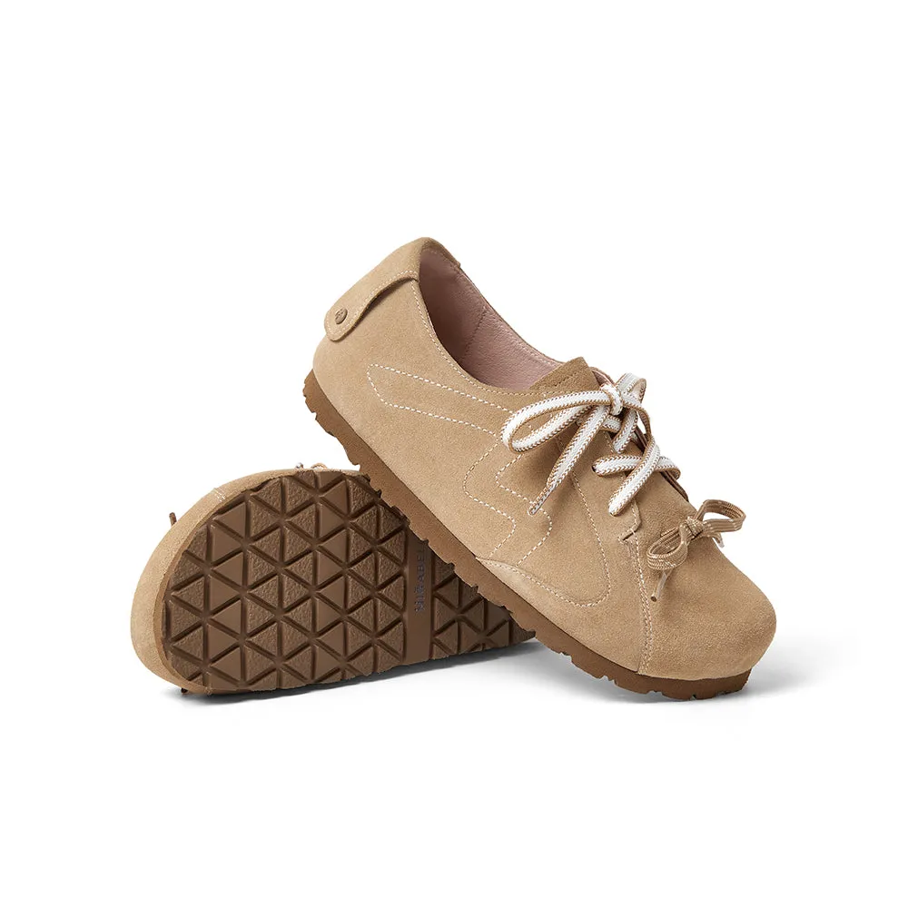 Cow split leather women's casual shoes