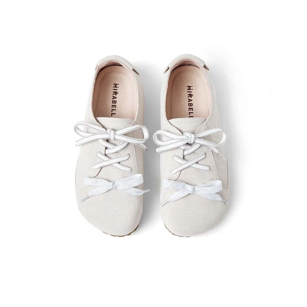 Cow split leather women's casual shoes
