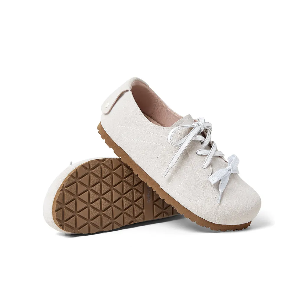 Cow split leather women's casual shoes