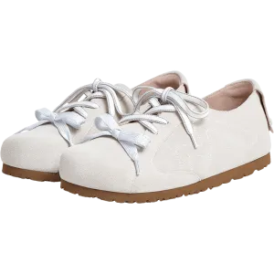 Cow split leather women's casual shoes