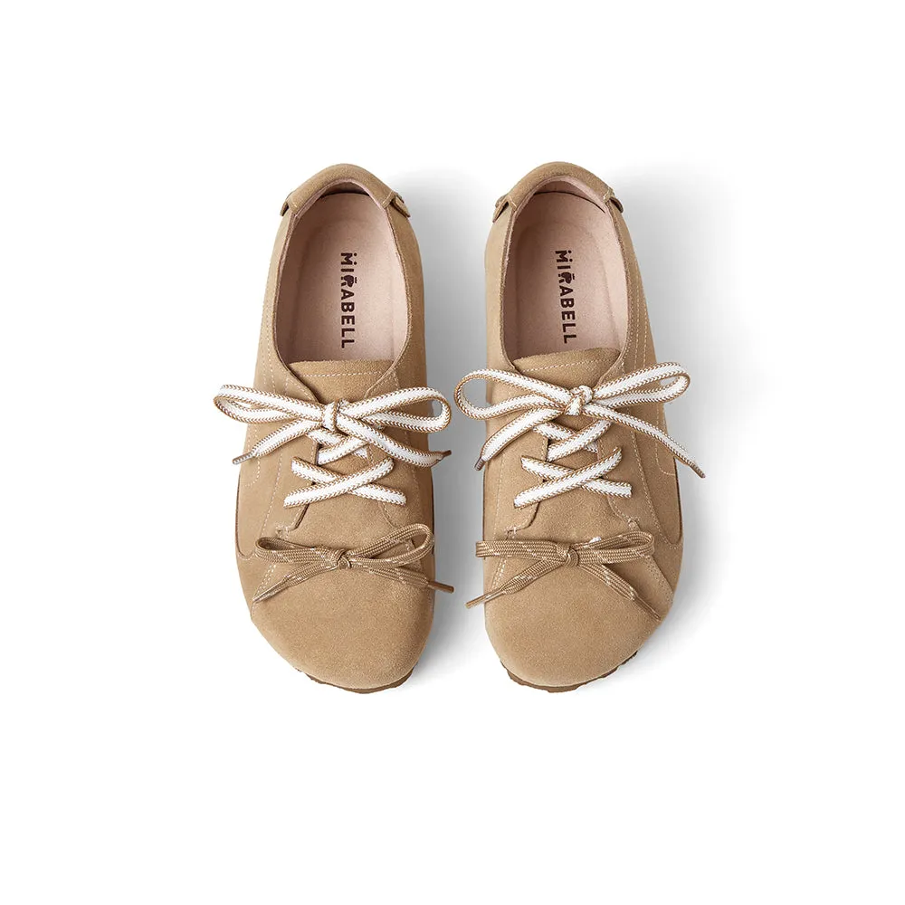 Cow split leather women's casual shoes