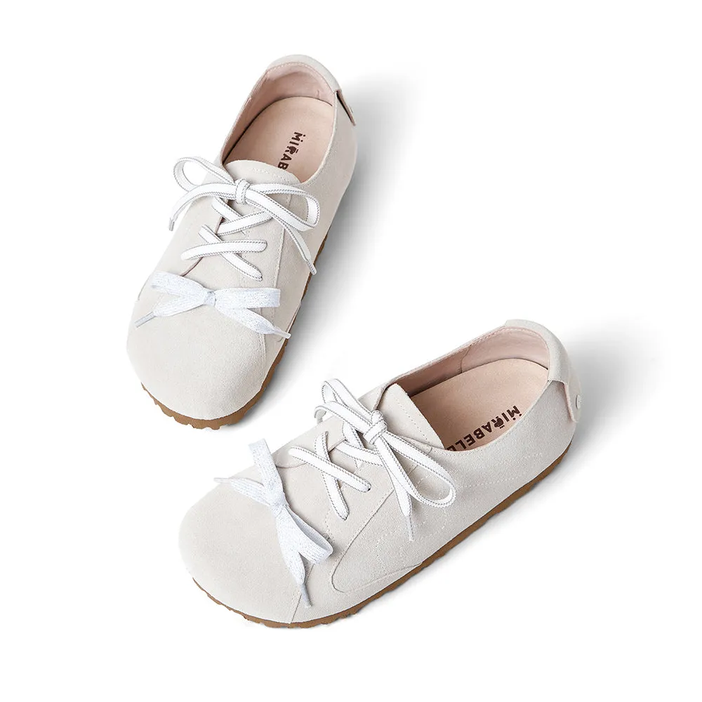 Cow split leather women's casual shoes