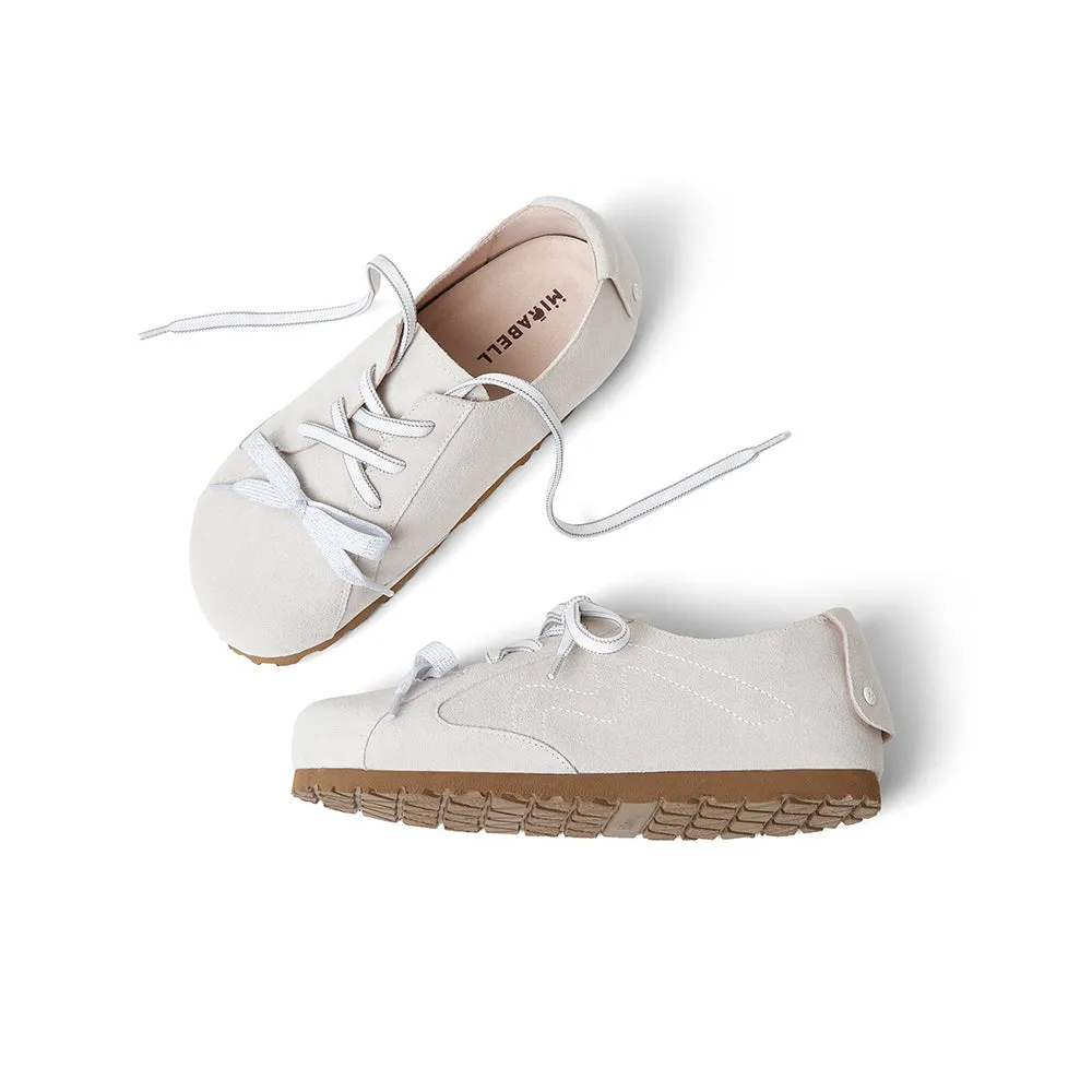 Cow split leather women's casual shoes
