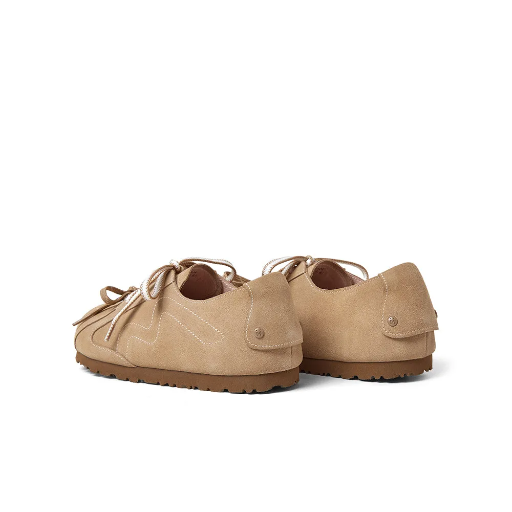 Cow split leather women's casual shoes
