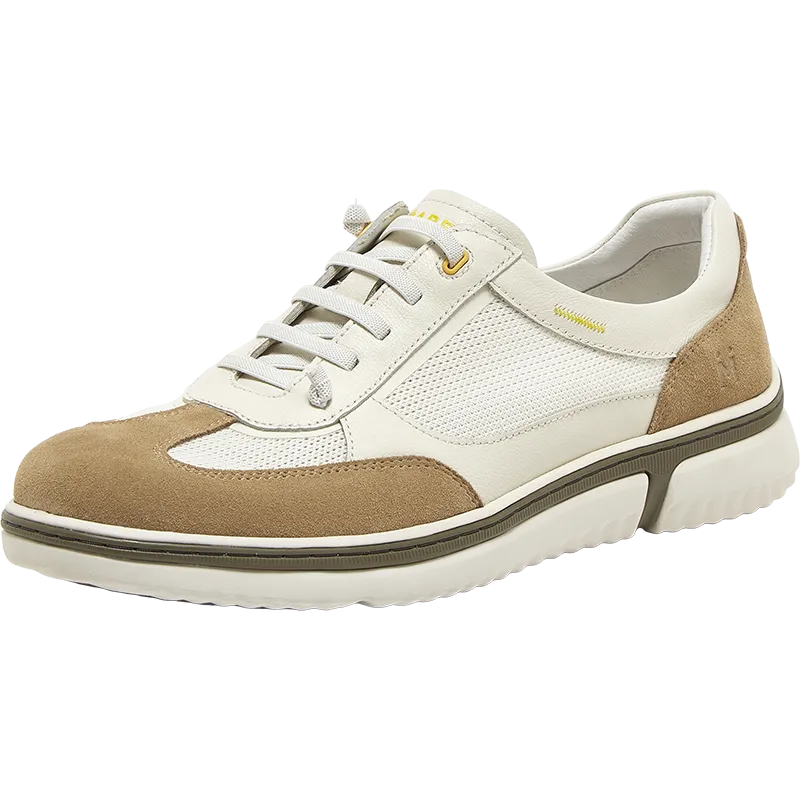 Cow split leather/textile/cow leather men's casual shoes (Men)