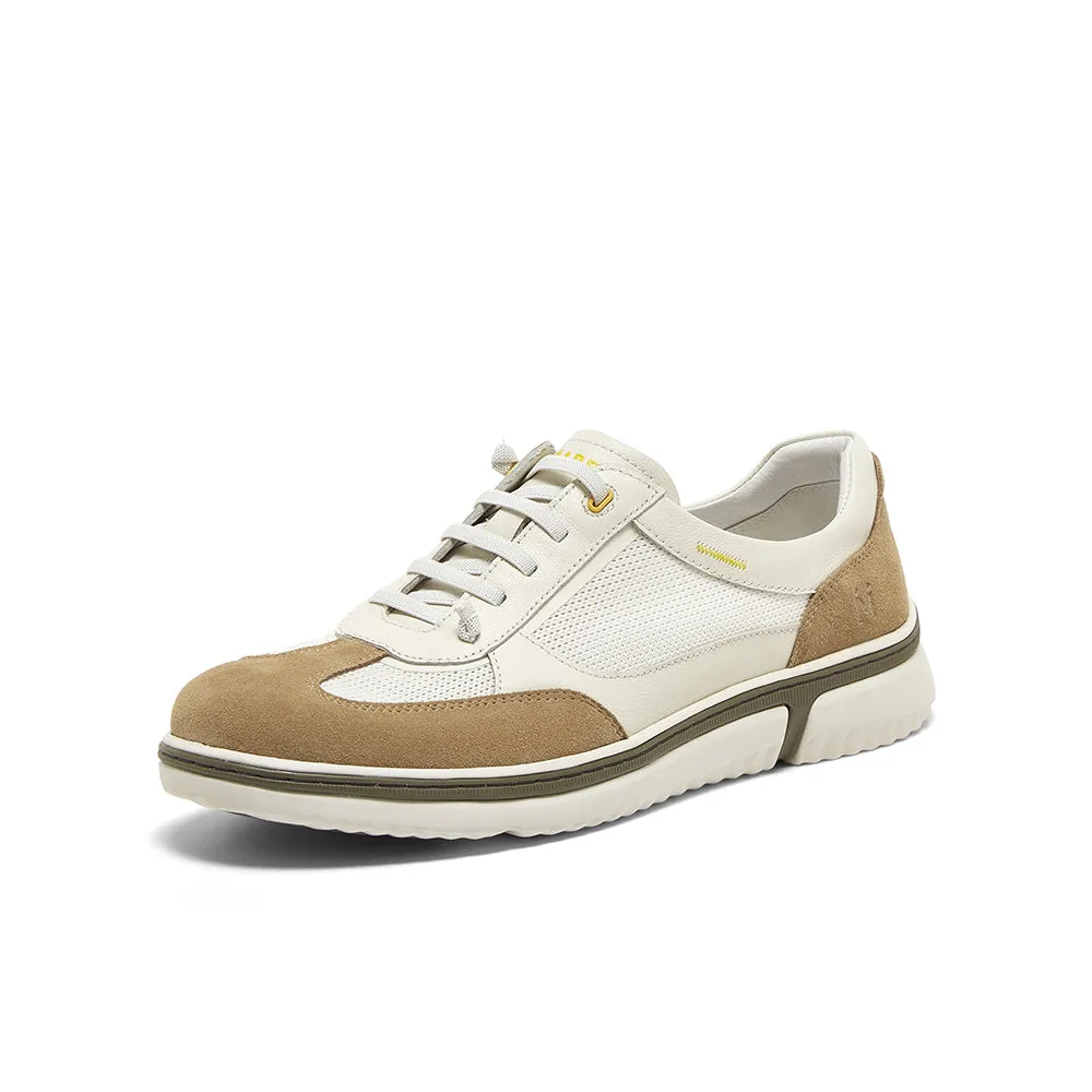 Cow split leather/textile/cow leather men's casual shoes (Men)
