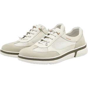 Cow split leather/textile/cow leather men's casual shoes