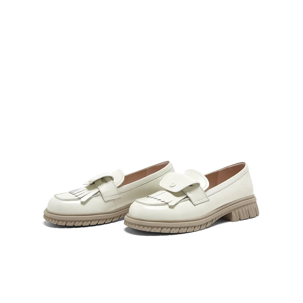 Cowhide leather women's casual shoes