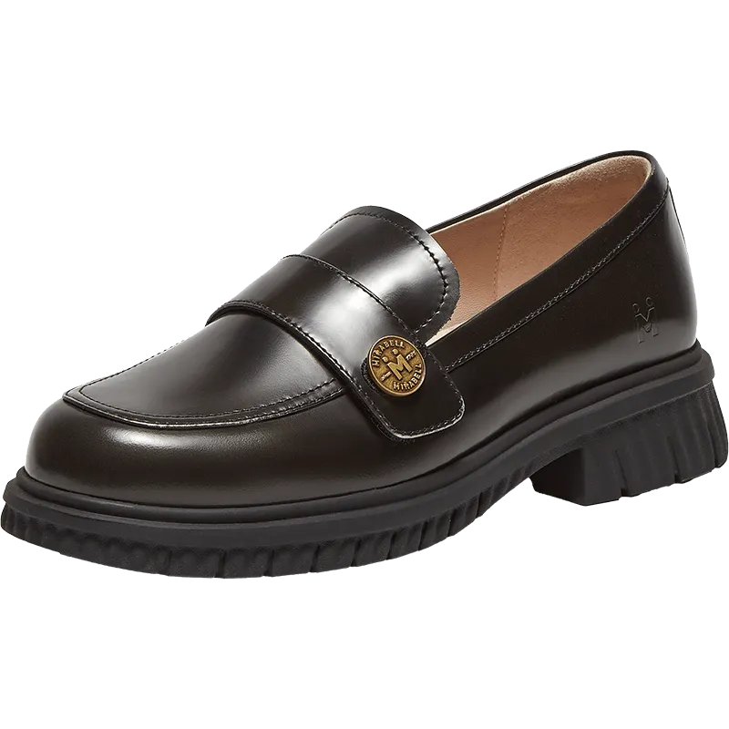 Cowhide leather women's casual shoes