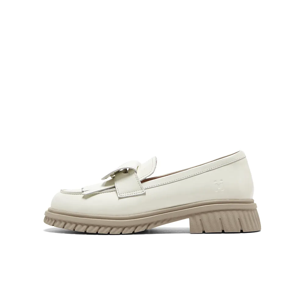 Cowhide leather women's casual shoes
