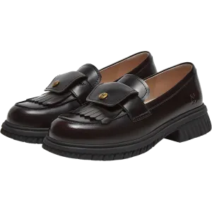 Cowhide leather women's casual shoes