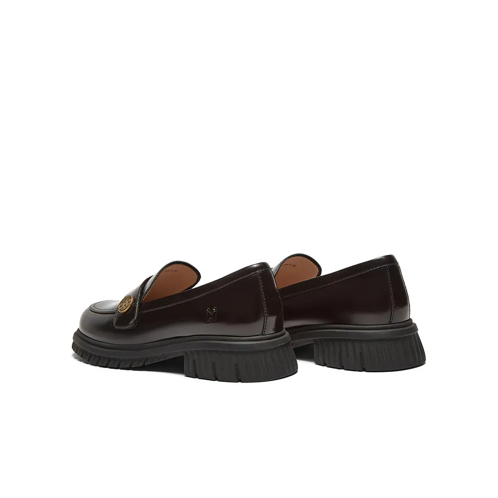Cowhide leather women's casual shoes