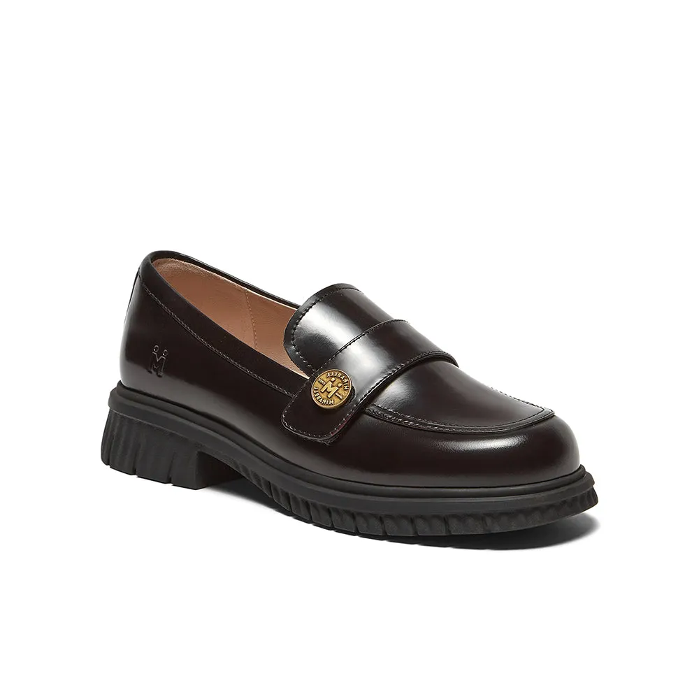 Cowhide leather women's casual shoes