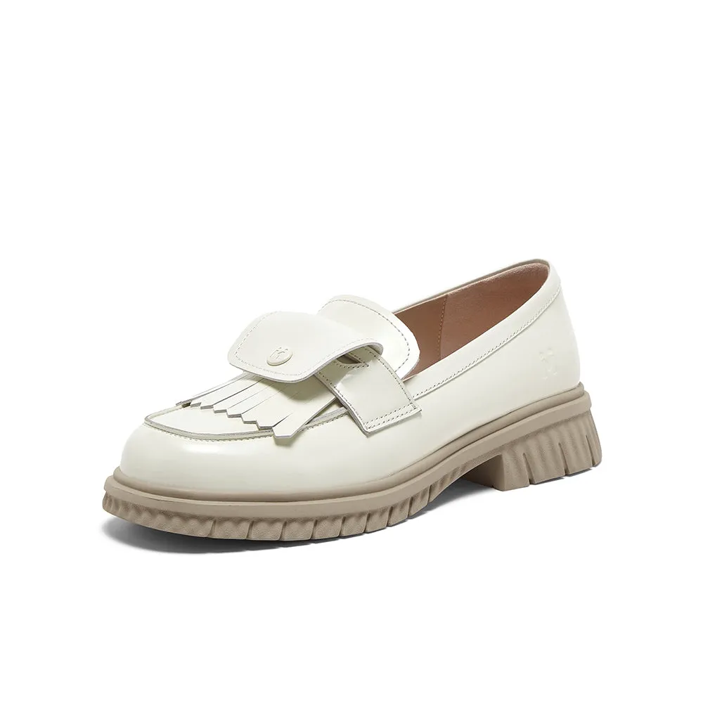 Cowhide leather women's casual shoes