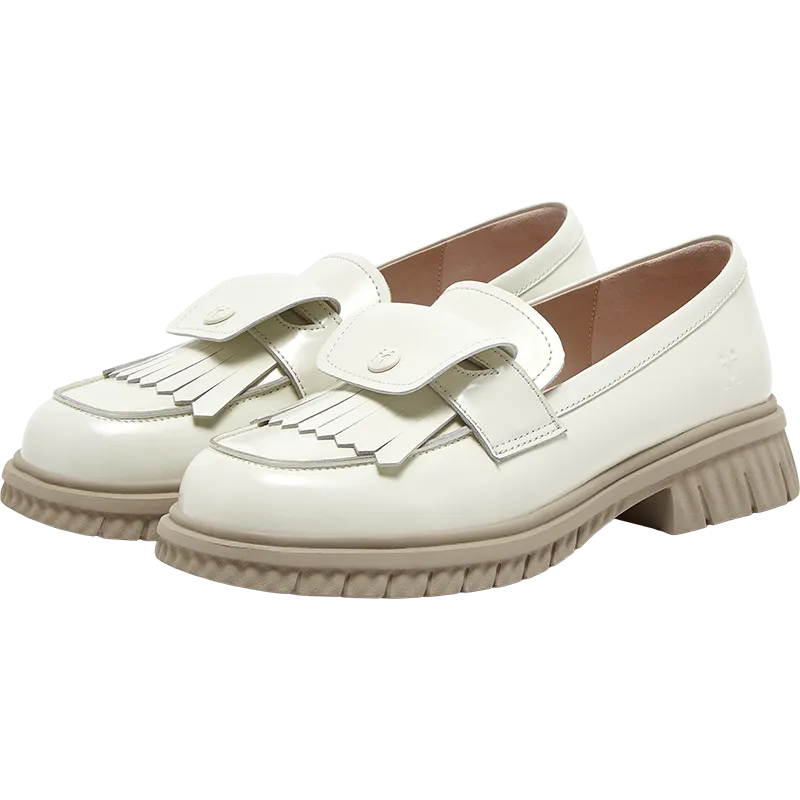 Cowhide leather women's casual shoes