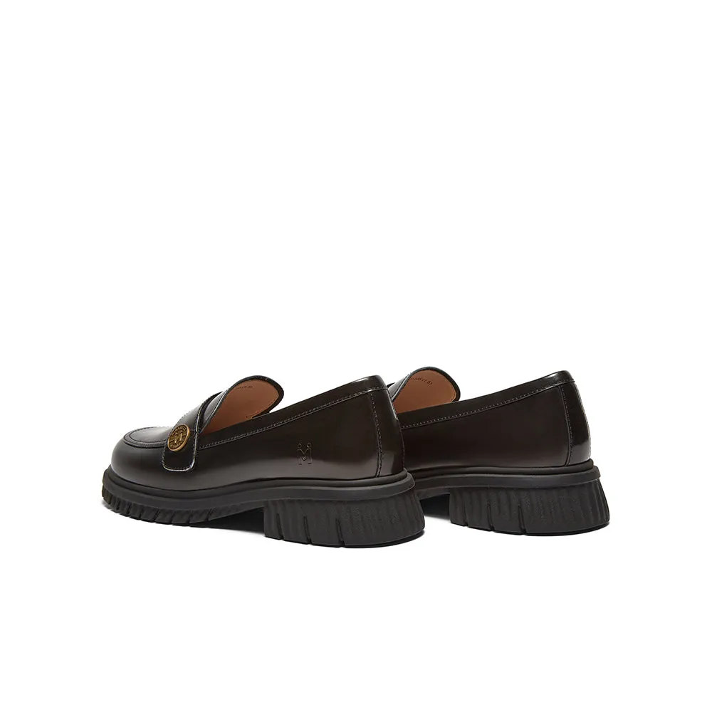 Cowhide leather women's casual shoes