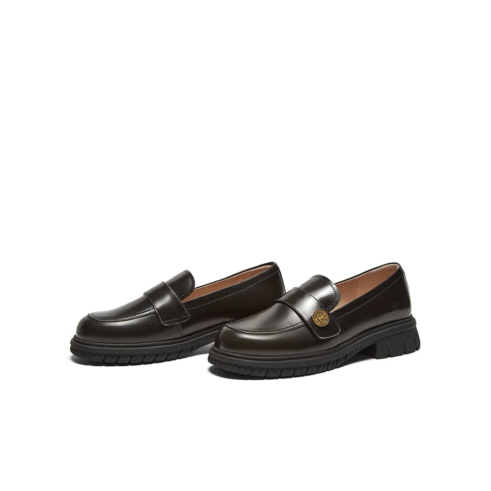 Cowhide leather women's casual shoes