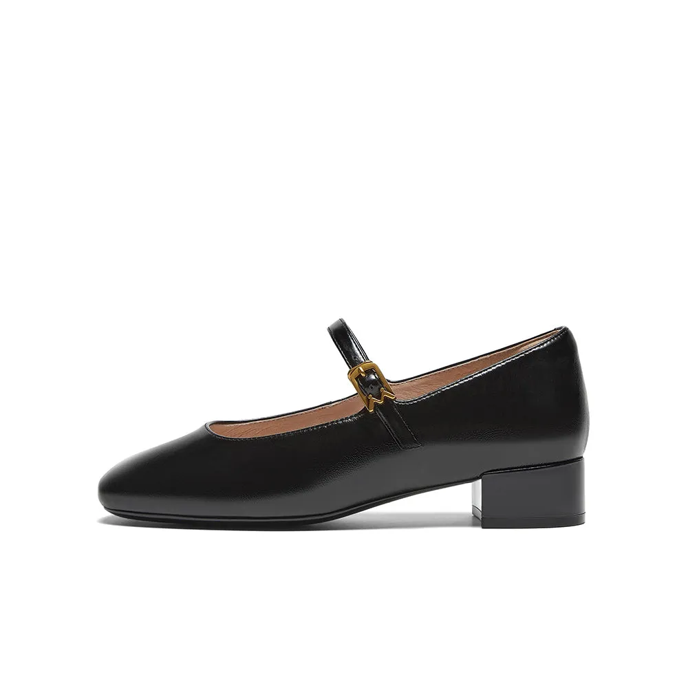 Cowhide leather women's casual shoes