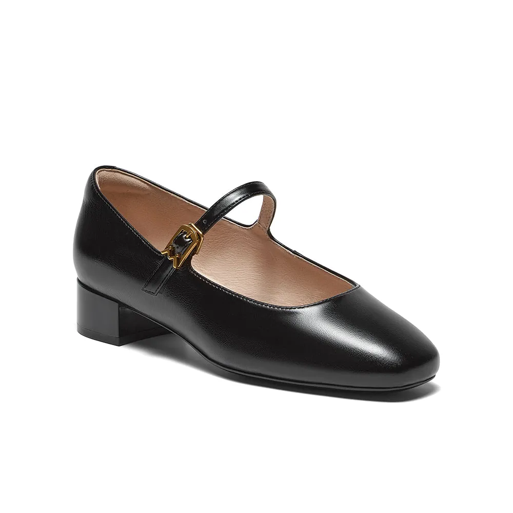 Cowhide leather women's casual shoes