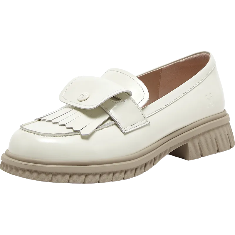 Cowhide leather women's casual shoes
