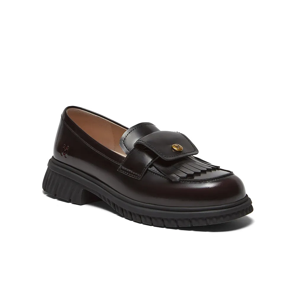 Cowhide leather women's casual shoes