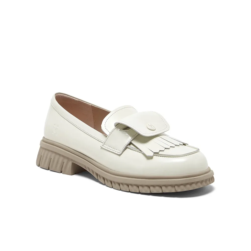 Cowhide leather women's casual shoes