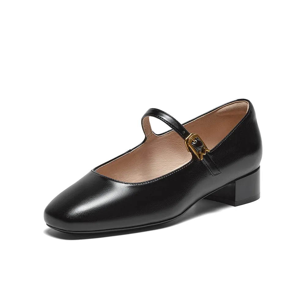Cowhide leather women's casual shoes
