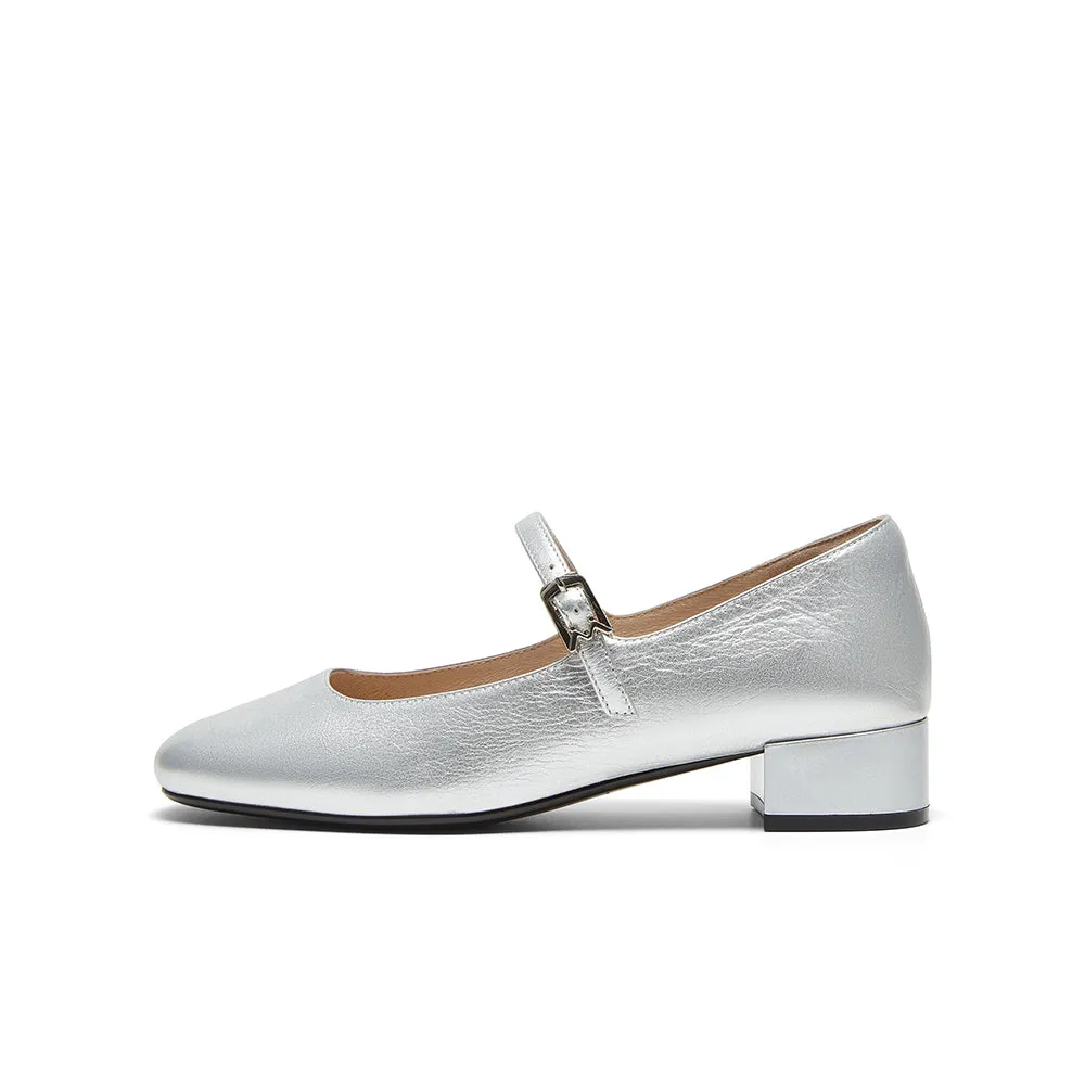 Cowhide leather women's shoes