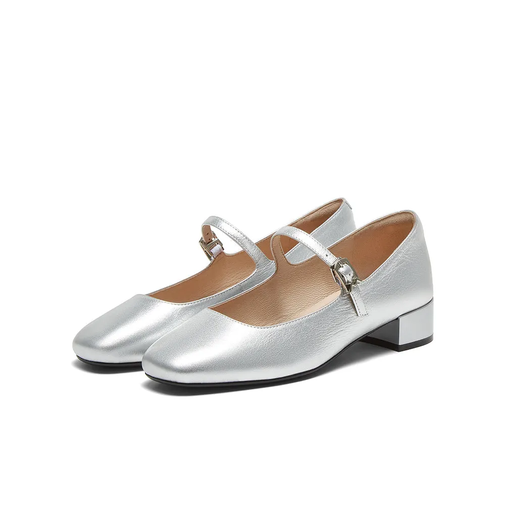 Cowhide leather women's shoes