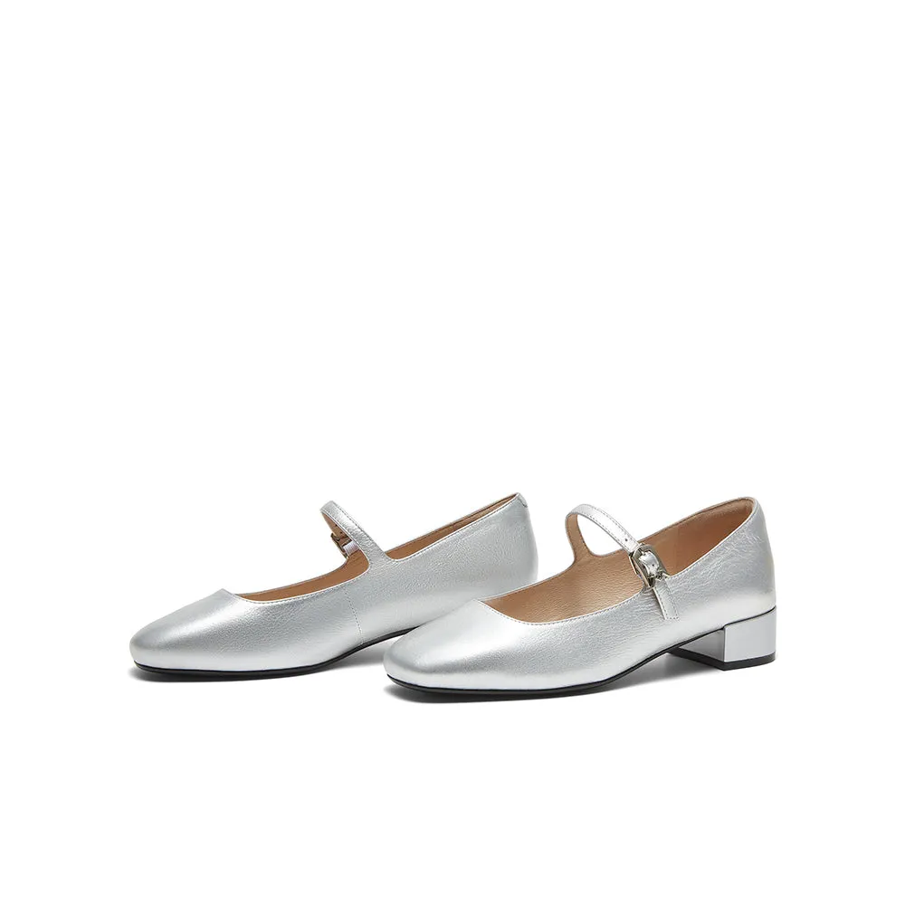 Cowhide leather women's shoes