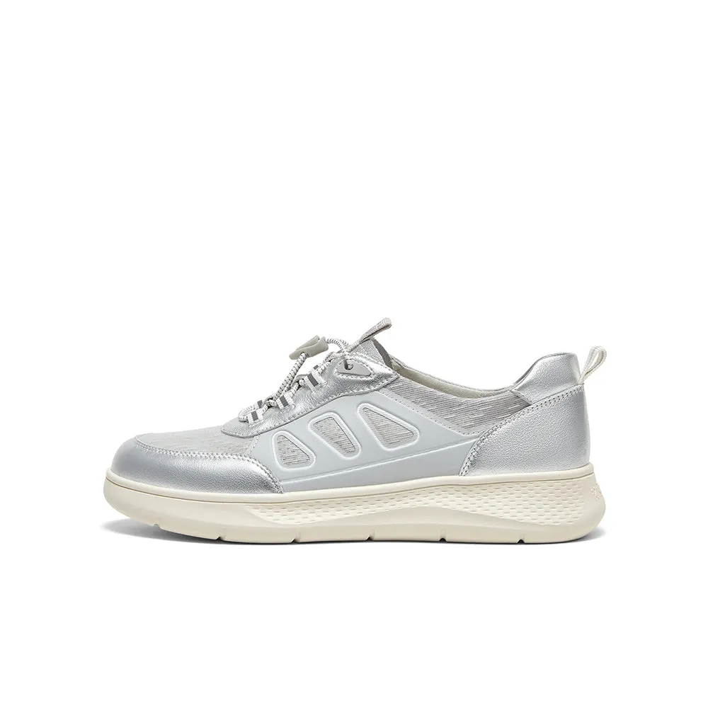 Cowhide leather/textile women's casual shoes (Women)