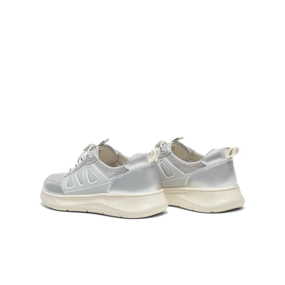 Cowhide leather/textile women's casual shoes (Women)