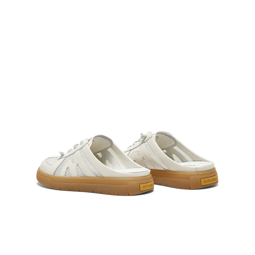 Cowhide leather/textile women's leather sandals