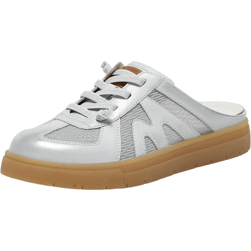 Cowhide leather/textile women's leather sandals