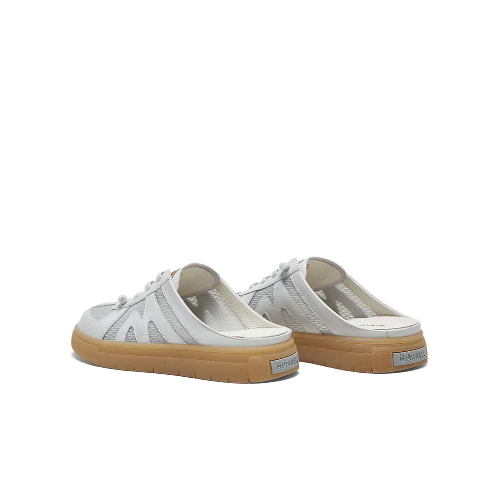 Cowhide leather/textile women's leather sandals
